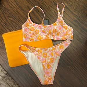NWT TRIANGL MACI Neon Pop Bikini W/ Bag